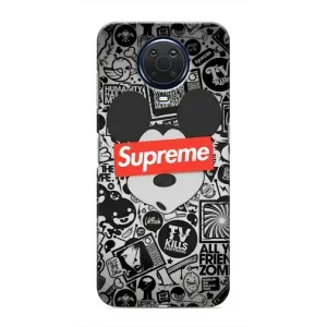 Чехол с Брендами одежды на Нокиа Джи 20 (Supreme Маус)