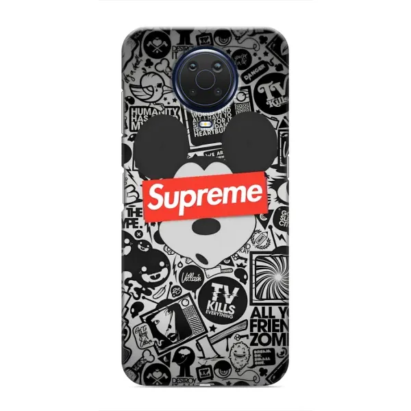 Чехол с рисунком «Supreme Маус» для Nokia G20 Чехол с рисунком «Supreme Маус» для Nokia G20