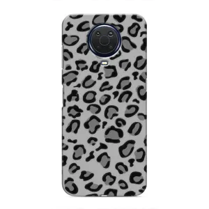 Чехол с леопардовым принтом на Nokia G20 (Темный леопрад)
