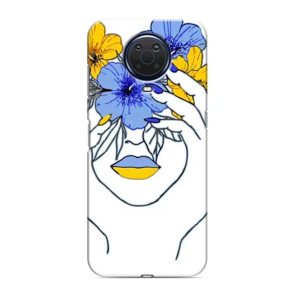Чехол с рисунком «Украинка на всю голову» для Nokia G20 Чехол с рисунком «Украинка на всю голову» для Nokia G20