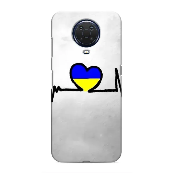 Чехол с рисунком «Украинская кардиограмма» для Nokia G20 Чехол с рисунком «Украинская кардиограмма» для Nokia G20