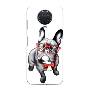 Бампер для Nokia G20 с картинкой "Песики" (В очках)
