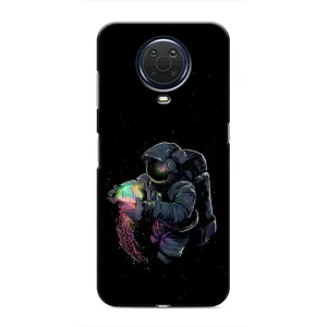 Силиконовый Чехол с принтом "Космонавты" на Nokia G20 (В руках земля)