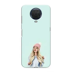 Силиконовый Чехол на Nokia G20 с картинкой Стильных Девушек (В шапке)