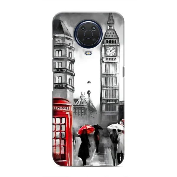 Чехол с рисунком «Вид на Биг Бен» для Nokia G20
