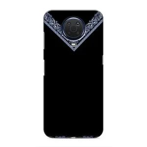 Силиконовый Чехол на Nokia G20 (Воротник вышиванки)