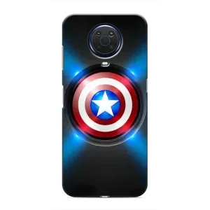 Чехол с Щитом Капитана Америки на Nokia G20 (Яркий Щит Капитана)