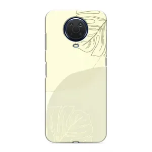 Чехол цветочный дизайн для Nokia G20 (Зелёный фон)