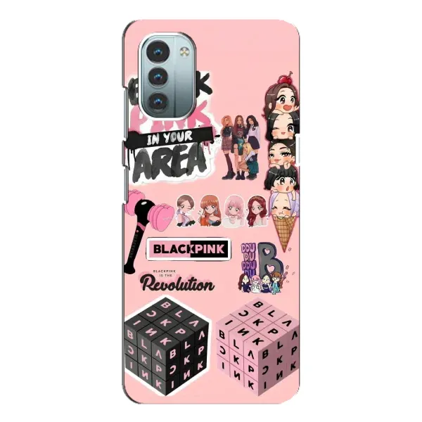 Чехол с рисунком «BLACK PINK коллаж» для Nokia G21