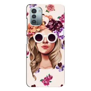 Чехол с картинкой Модные Девчонки Nokia G21 (Девушка в очках)
