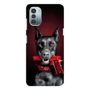 Чехол ДОБЕРМАН для Nokia G21 (Доберман злой)