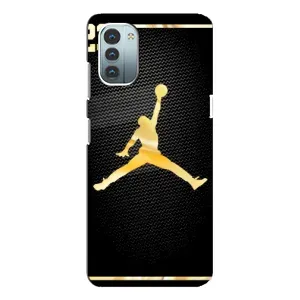 Силиконовый Чехол Nike Air Jordan на Нокиа Джи 21 (Джордан 23)
