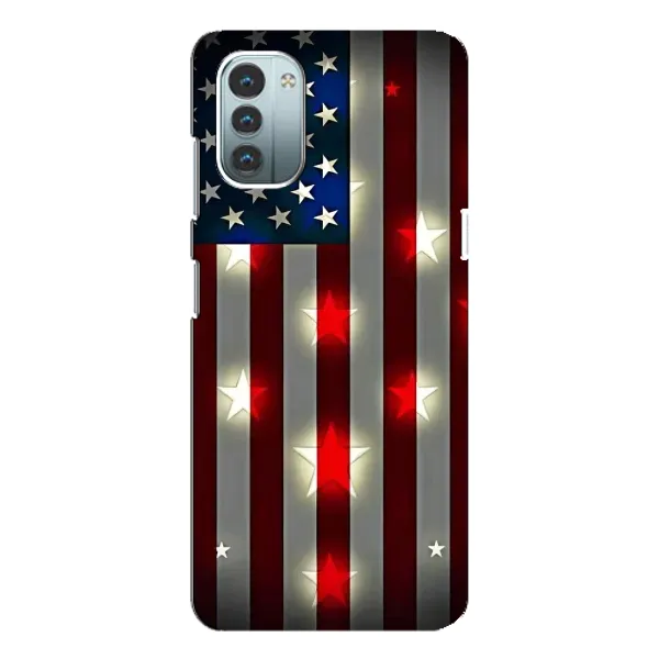 Чохол з малюнком «Прапор США 2» для Nokia G21 Чохол з малюнком «Прапор США 2» для Nokia G21