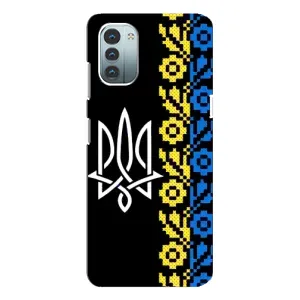 Силиконовый Чехол на Nokia G21 (Герб и вышыванка)