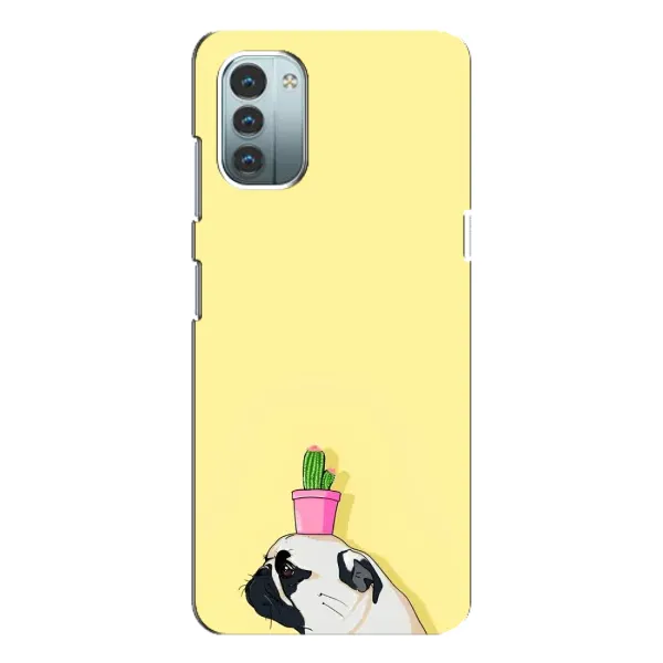 Чехол с рисунком «Кактус на голове» для Nokia G21