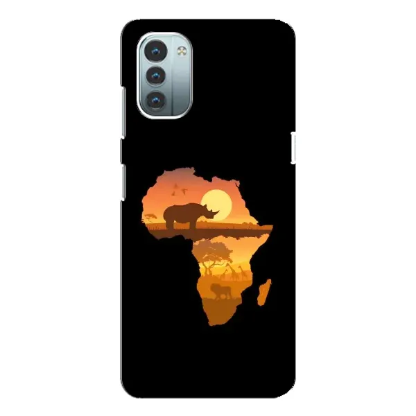 Чехол с рисунком «Карта» для Nokia G21