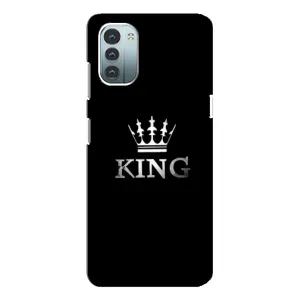 Чехол (Корона на чёрном фоне) для Нокиа Джи 21 (KING)