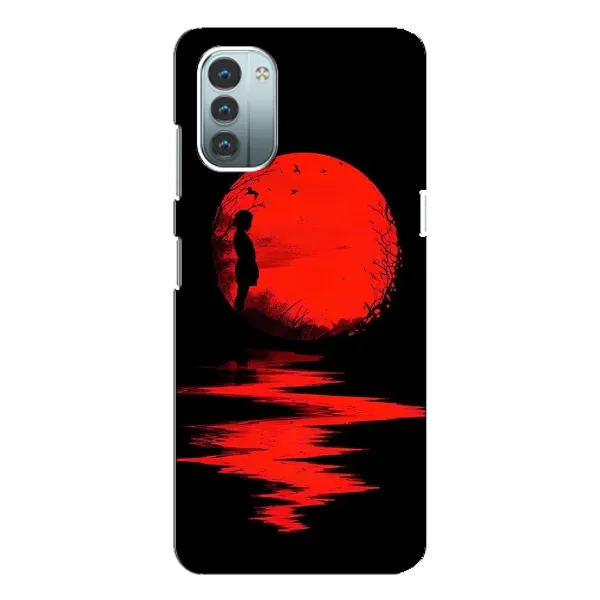 Чехол с рисунком «Красный Закат» для Nokia G21