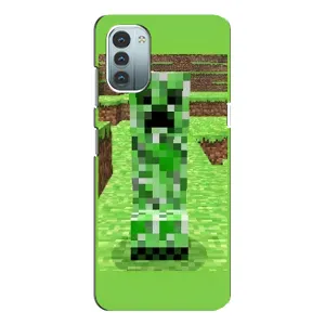 Чехлы для Nokia G21 (Персонажи Майн Крафт) (Крипер 2)