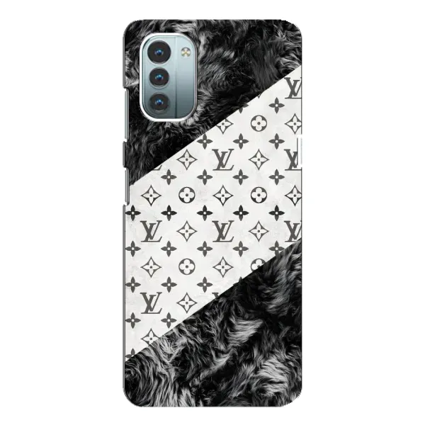 Чехол с рисунком «LV на белом» для Nokia G21