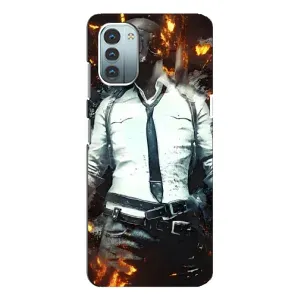 Силиконовый чехол с картинкой "Герой Pubg" на Nokia G21 (Man Пубг)
