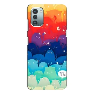 Силиконовый чехол с котиком для Nokia G21 (Mew)