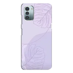 Чохол квітковий дизайн для Nokia G21 (Монстера фіолетова)
