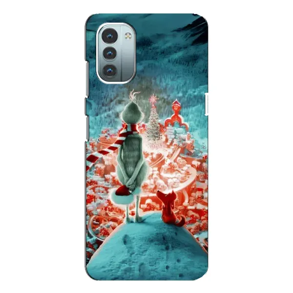 Чохол з малюнком «Новорічний Грінч» для Nokia G21 Чохол з малюнком «Новорічний Грінч» для Nokia G21
