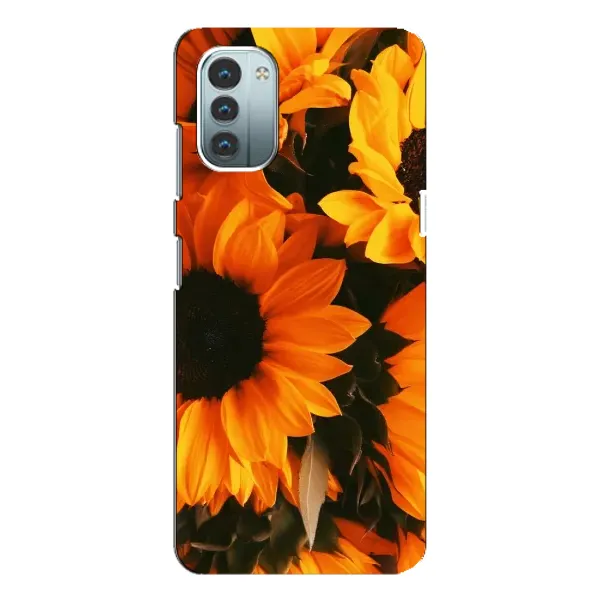 Чехол с рисунком «подсолнухи» для Nokia G21 Чехол с рисунком «подсолнухи» для Nokia G21