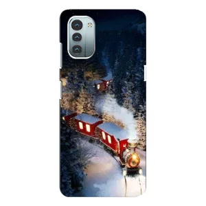 Силіконовий бампер на різдво для Nokia G21 (Потяг)