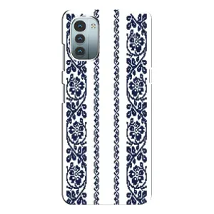 Силиконовый Чехол на Nokia G21 с картинкой Вышиванки (Синяя вышиванка)