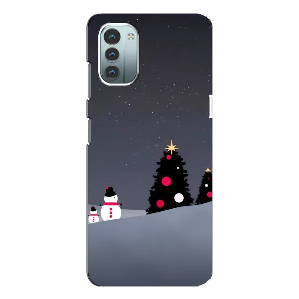 Чехол с рисунком «Снеговички» для Nokia G21