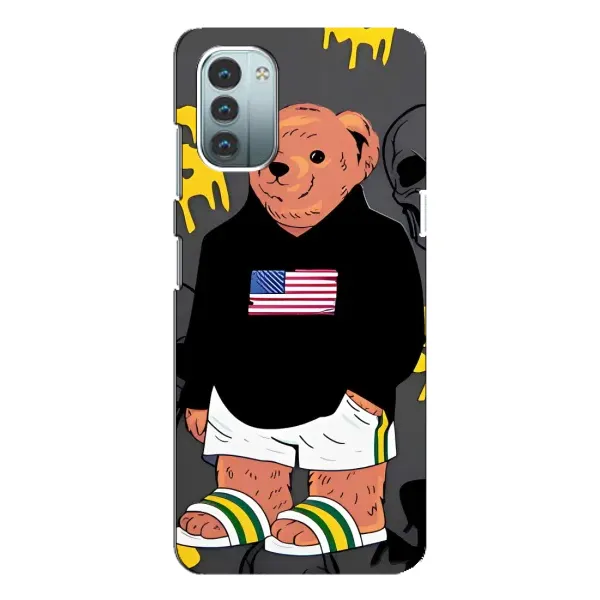 Чехол с рисунком «Teddy USA» для Nokia G21 Чехол с рисунком «Teddy USA» для Nokia G21
