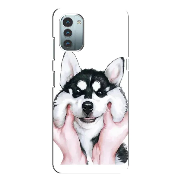Чехол с рисунком «Собака Хаски» для Nokia G21