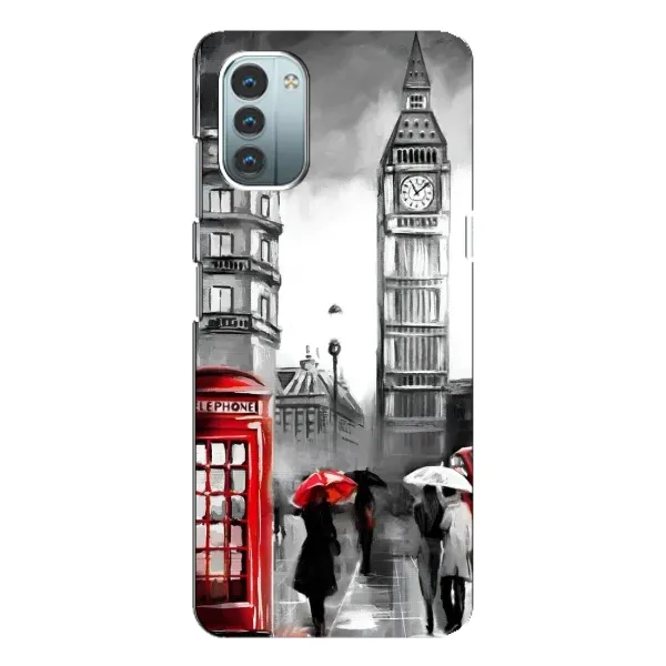 Чехол с рисунком «Вид на Биг Бен» для Nokia G21