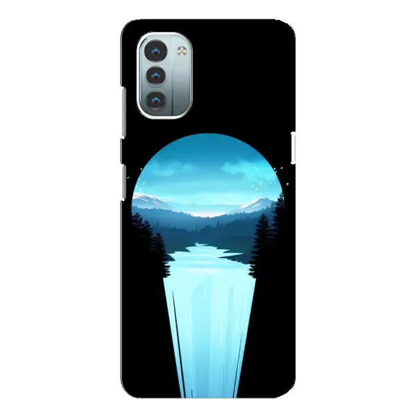 Чехол с рисунком «Синий Водопад» для Nokia G21