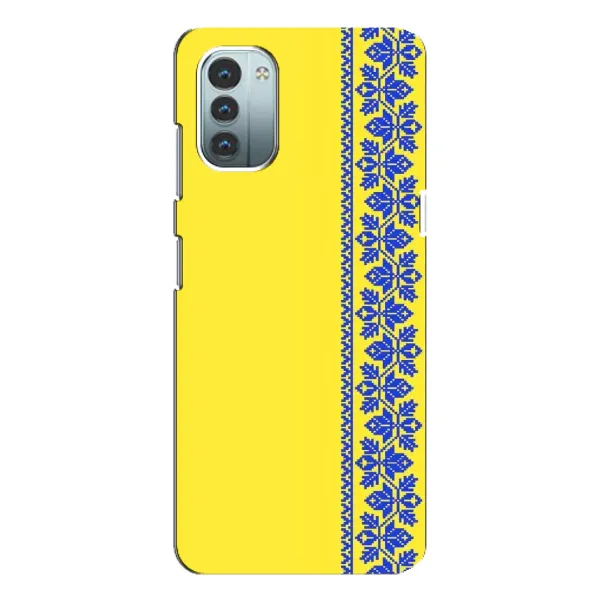 Чехол с рисунком «Вышиванка на желтом» для Nokia G21 Чехол с рисунком «Вышиванка на желтом» для Nokia G21