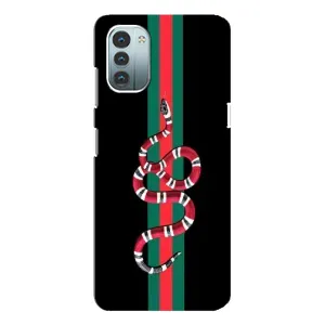 Чехлы Бренд GUCCI для Nokia G21 (Змей Гуччи)