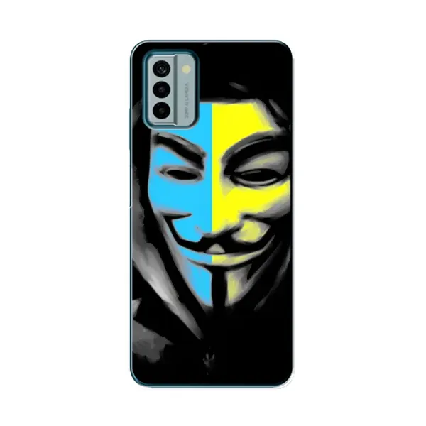 Чехол с рисунком «Анонимус патриот» для Nokia G22 Чехол с рисунком «Анонимус патриот» для Nokia G22