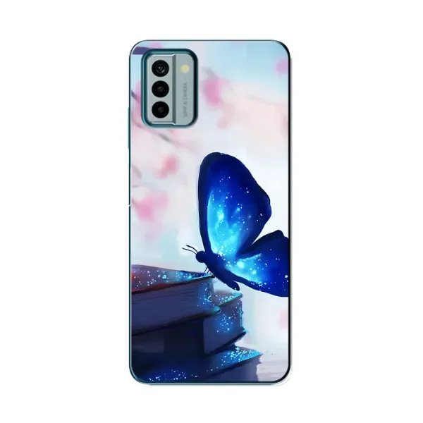 Чехол с рисунком «Бабочка синяя» для Nokia G22 Чехол с рисунком «Бабочка синяя» для Nokia G22