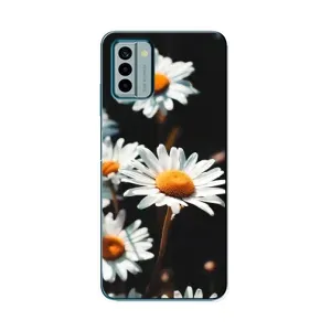 Чехол с ромашками на Nokia G22 (Белые ромашки)
