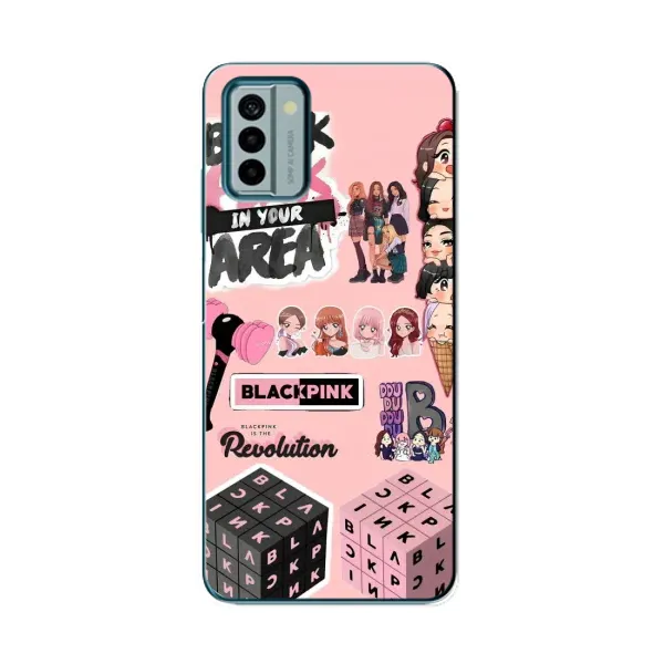 Чехол с рисунком «BLACK PINK коллаж» для Nokia G22