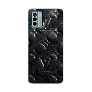 Текстурный Чехол Louis Vuitton для Нокиа Джи 22 (Черный ЛВ)