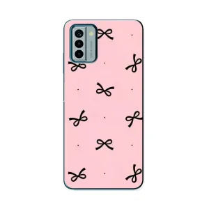 Чохол банти для Nokia G22 (Чорні бантики)