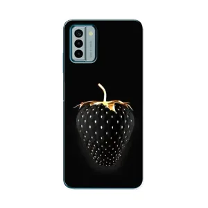 Чехол с изображением вкусной еды для Nokia G22 (Чёрная клубника)