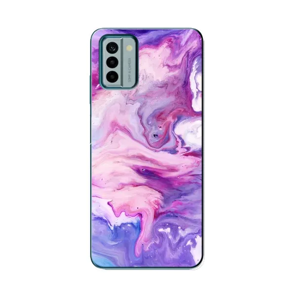 Чехол с рисунком «Фиолетовый мрамор» для Nokia G22 Чехол с рисунком «Фиолетовый мрамор» для Nokia G22