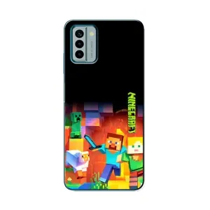 Чехлы для Nokia G22 (Персонажи Майн Крафт) (Герой Майнкрафт)