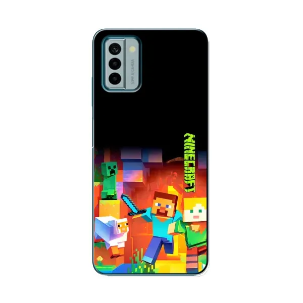 Чехол с рисунком «Герой Майнкрафт» для Nokia G22 Чехол с рисунком «Герой Майнкрафт» для Nokia G22