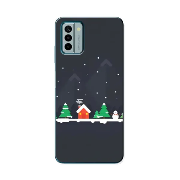 Чехол с рисунком «Город зимний» для Nokia G22 Чехол с рисунком «Город зимний» для Nokia G22