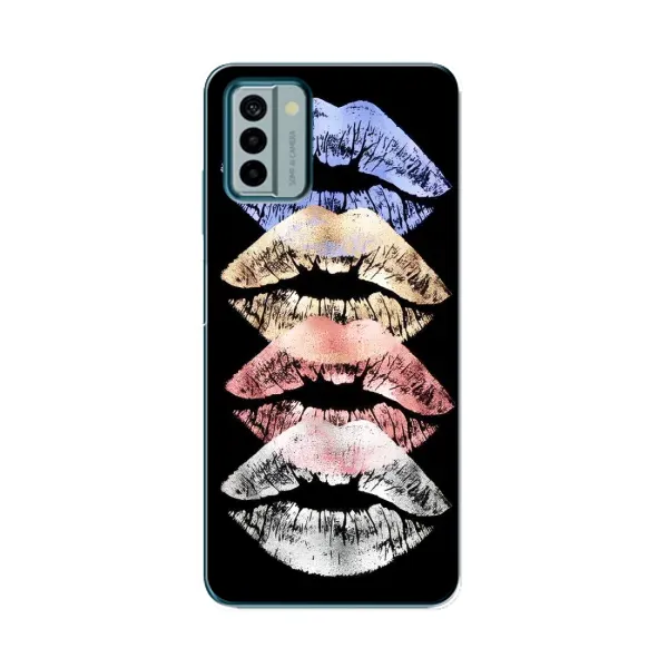 Чехол с рисунком «Губы» для Nokia G22